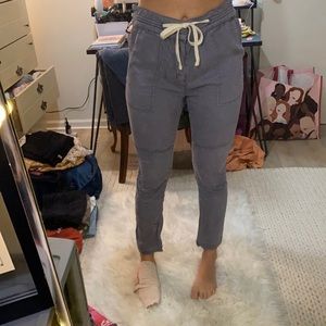 Navy washed BDG pants with adjustable waist